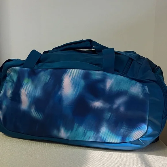 Under Armour Undeniable 4.0 Duffle Gym Dance Travel Bag Blue/Pink - Picture 8 of 14